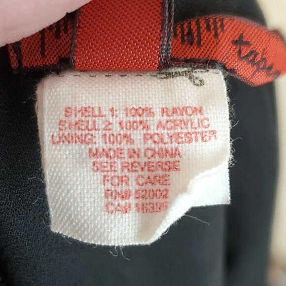 TapeMeasure Skirt Womens 6 Floral Black Pink Y2K 90s‎ Vintage Cottagecore - Picture 3 of 14